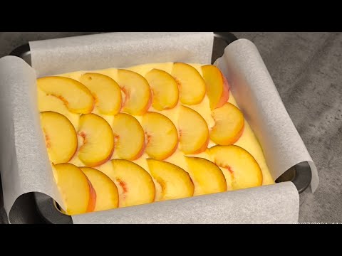 Take 2 peaches and make this incredibly delicious cake that is making the world go crazy.
