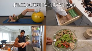 PRODUCTIVITY VLOG: getting stuff done, “brick-ing” my phone, easy meal inspo, packing for MI