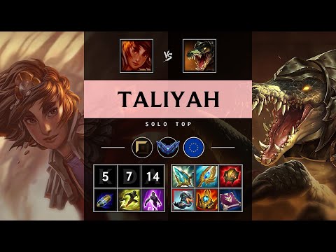 Taliyah Top vs Renekton - EUW Diamond Patch 25.08