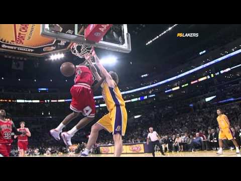 11 18 2008   Bulls vs  Lakers   Ariza Alleyoop To Gasol