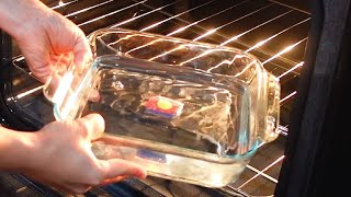 The quick and easy trick to clean the oven!