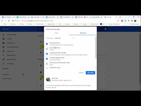 Clearing the Cache in Google Chrome