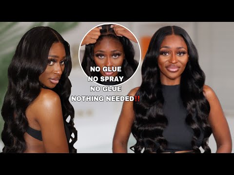 NEW! 100% GLUELESS WIG FOR BEGINNERS | EASY Wig...