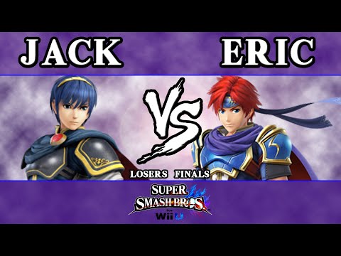 SSB4 Tournament #1 - Jack (Marth) Vs. Eric (Roy, Pikachu) Losers Finals