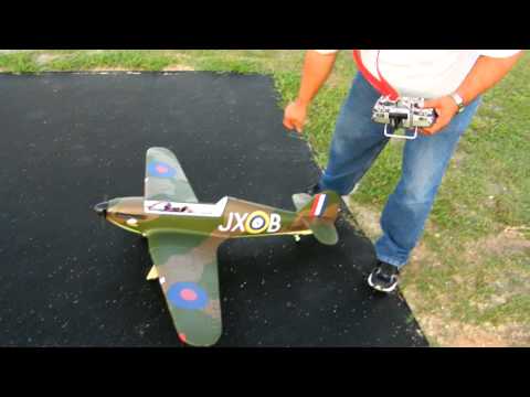 E-Flite Hawker Hurricane 25e RC Airplane Bind N Fly with E-Flite Retracts 06-03-2012