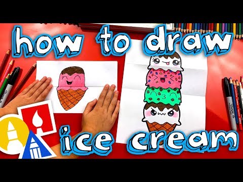 , title : 'How To Draw An Ice Cream Tower (Folding Surprise)'