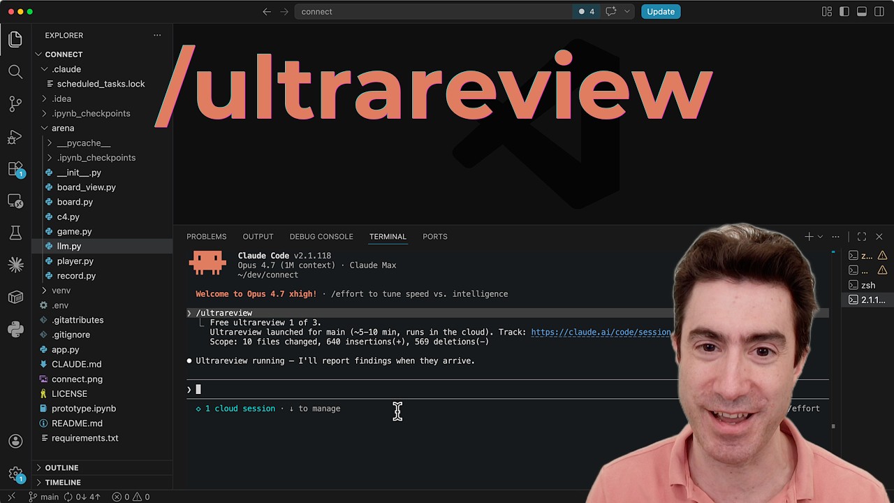 Claude Code advanced features: /review and the new /ultrareview