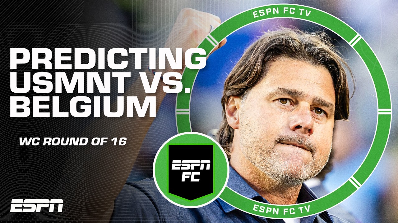 USA vs Belgium World Cup 2026 Round of 16 preview graphic