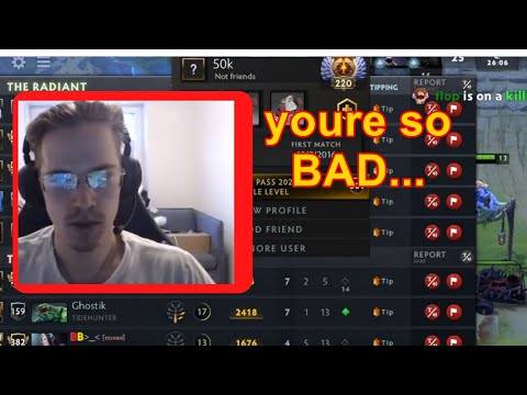 12000MMR Topson cant believe how bad his enemy is