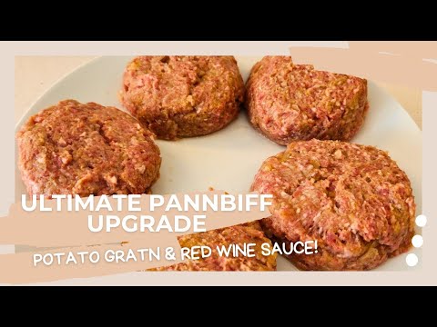 How to Make Authentic Pannbiff with a Twist | Potato Gratin and Red Wine Sauce | Easy Swedish Recipe