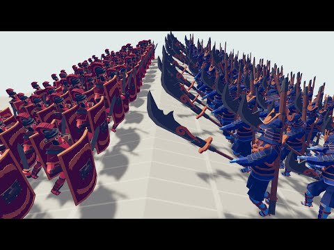 100 ACIENT ARMY vs SAMURAI ARMY, TABS - Totally Accurate Battle Simulator