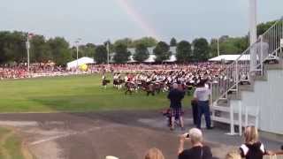 preview picture of video 'Massed bands, 2014 Glengarry Highland Games, Maxville ON'