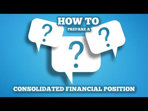 ACCOUNTING - HOW TO complete consolidated statements of financial position - AAT ACCA CIMA ACA