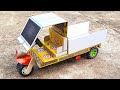 How To Make Matchbox Auto Rickshaw At Home DIY MatchBox Cargo