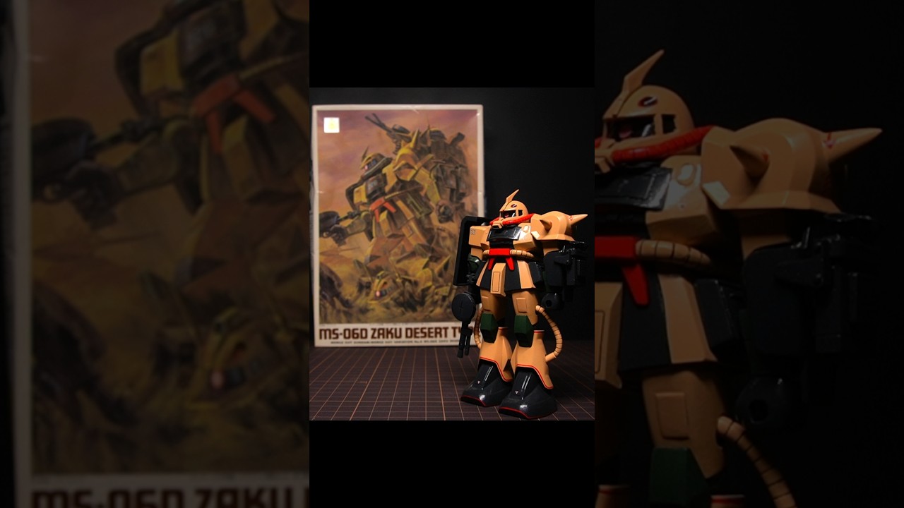 工作だるすぎ！！MSV 1/144ザク・デザートタイプ ラッカー筆塗り #ガンプラ #gunpla #gundam