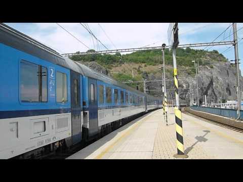 Příjezd vlaku EC 177 Johannes Brahms do stanice Ústí nad Labem hl.n.