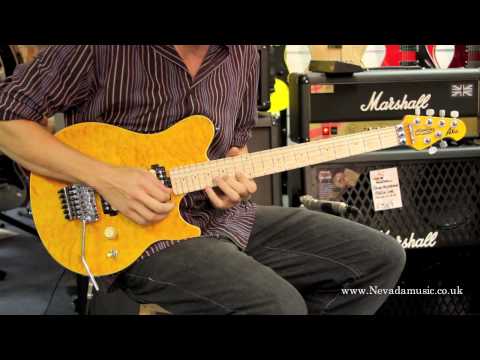 Musicman Sterling AX40 Axis Trans Gold Guitar Demo - Sam Bell @ PMT