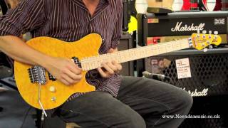 Musicman Sterling AX40 Axis Trans Gold Guitar Demo - Sam Bell @ PMT