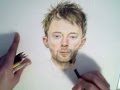 Thom Yorke RADIOHEAD Speed drawing & colors ...