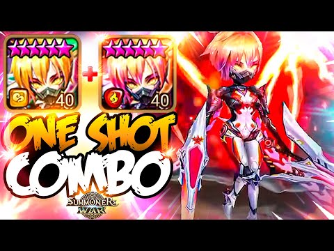 Judas DELETES Enemies with DOUBLE BATTLE ANGEL (Wind+Fire) - Summoners War