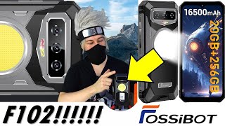 FOSSIBOT F102 unboxing rugged battery phone da 16500 mah recensione scheda tecnica e night vision