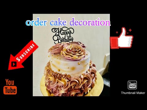 Chocolate Cake with Golden Rose's...