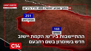 ההתיישבות ביו"ש: הקמת יישוב חדש בשומרון בשם רחבעם | החדשות (חדשות ערוץ 14) - התמונה מוצגת ישירות מתוך אתר האינטרנט יוטיוב. זכויות היוצרים בתמונה שייכות ליוצרה. קישור קרדיט למקור התוכן נמצא בתוך דף הסרטון