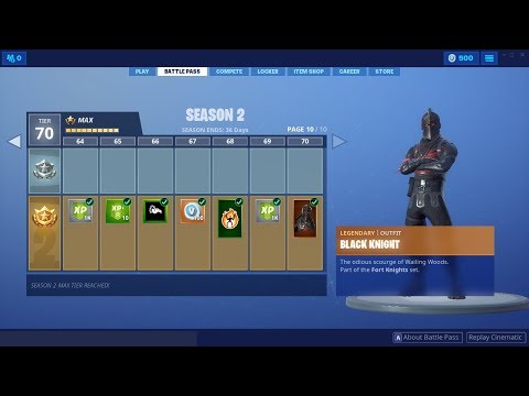 Fortnite Season 2 Battle Pass All Tiers | Skins, Emotes, Pickaxes, Gliders