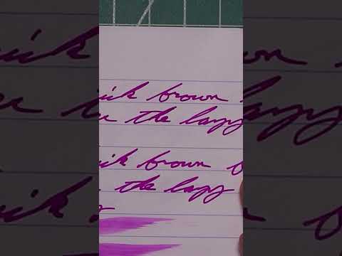 Zenzoi Purple Fountain Pen Ink #60SecondReview #fountainpens #fountainpenink #60SecondReview