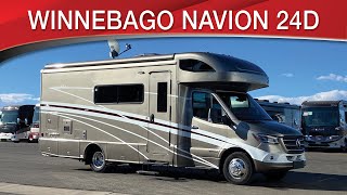 A preview image of the linked video showcasing 2021 Winnebago Navion 24D