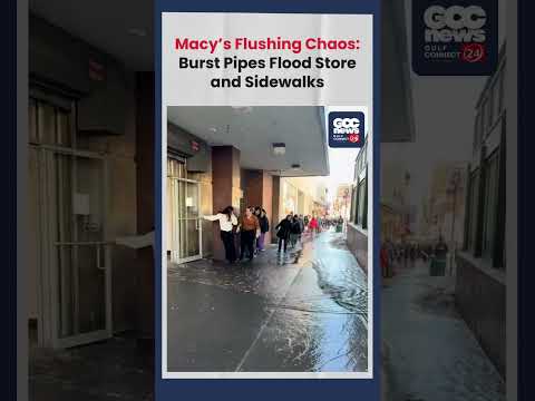 Ice Cold Burst! Frozen Pipe Floods Macy’s Store in Flushing — Shoppers Evacuated