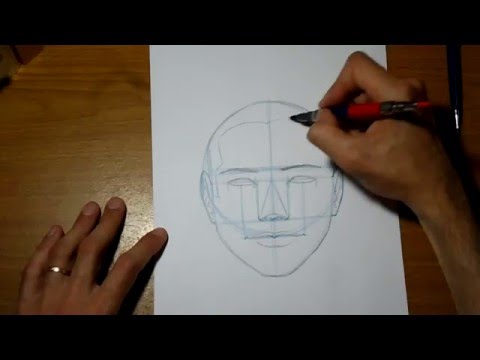 Aprendé a dibujar desde cero, el boceto de un rostro frontal