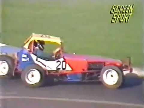 1985 - F2 Stock Cars - "Heat 1" Full Of Incidents - Hartlepool Raceway - SreenSport