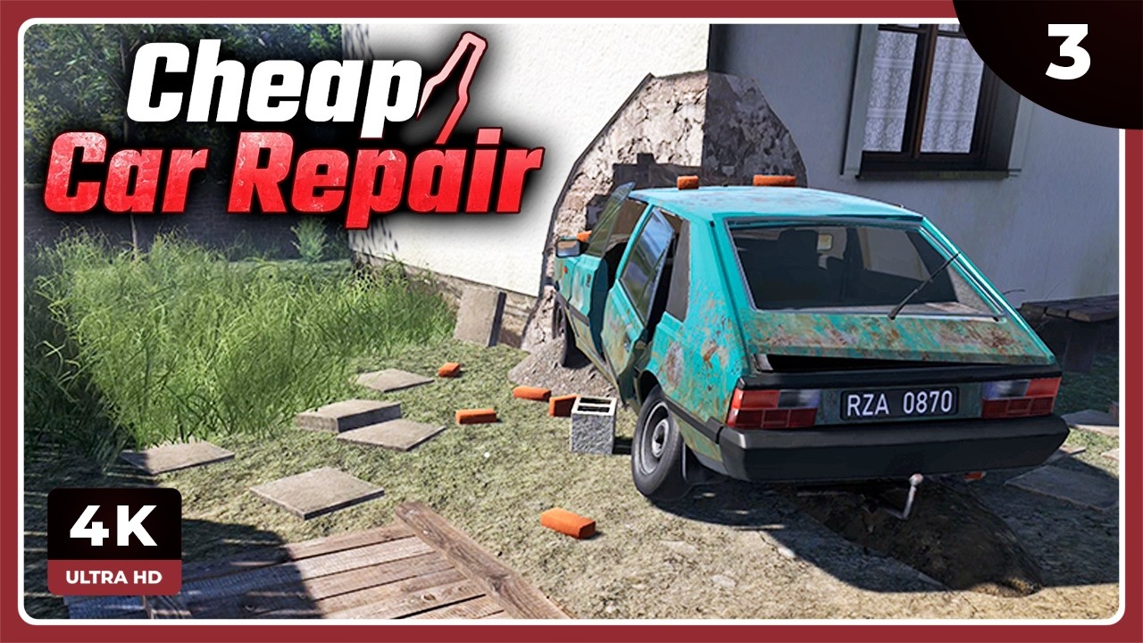 CCR #3 | ACCIDENTE Y FUGA | CHEAP CAR REPAIR Gameplay Español