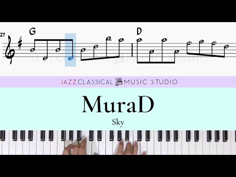 MuraD - Sky | Piano Tutorial (EASY) | WITH Music Sheet | JCMS