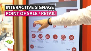 Interactive Signage Touchscreen Software for Point of Sale / POS Retail