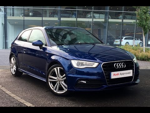 DA13UPS AUDI A3 TDI S LINE BLUE 2013, West London Audi