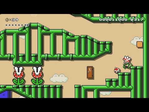 Flooded Pipeline Labyrinth by Dynasteel - Super Mario Maker 2 - No Commentary 1bu