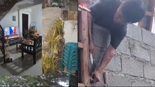 @Nilagyan ng mataas na pader ang kalapit ng bahay ko.Siya ang nag una maka budget ang anak ko.