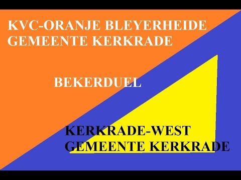 4K KVC Oranje  Kerkrade West beker duel 07 09 2019