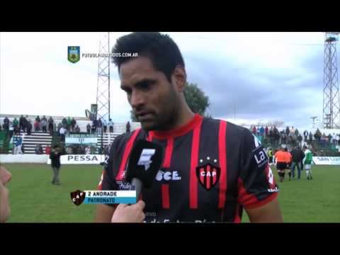 Entrevista a Andrade. Sp. Estudiantes 0 - Patronato 1. Fecha 25. B Nacional 2015. FPT.