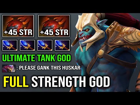 FULL STRENGTH TANK Huskar 11Min Godlike Bullied Master Tier Pango with Double Heart EZ Dota 2