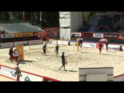 Beach Volleyball Russia championship 2014 Moscow Sviridova - Sviridova and Abalakina - Motrich