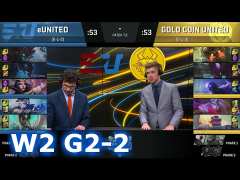 eUnited vs Gold Coin United (w/ Madlife) | Game 2 S7 NACS Spring 2017 Week 2 | EUN vs GCU G2