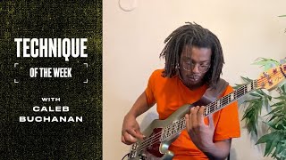 "Listen very closely"（00:00:42 - 00:04:23） - Caleb Buchanan Explores Bass Harmonics | Technique of the Week | Fender