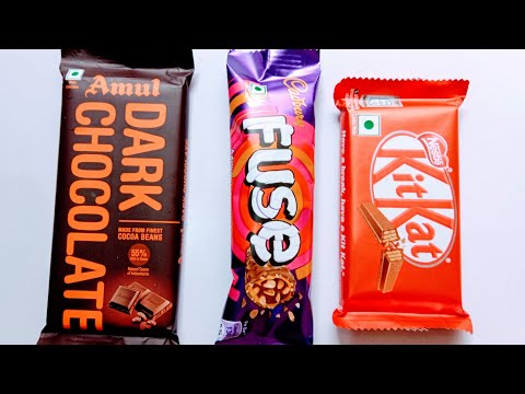chocolate ki video || kitKat Ki Chocolate Fuse ki chocolate || Dark Chocolate Amul ||
