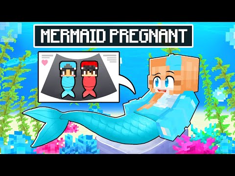 Omz CRAZY FAN GIRL PREGNANT with TWIN MERMAIDS in Minecraft! - Parody Story(Roxy and Lily)
