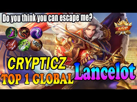 Do you think you can escape me? [Top 1 global lancelot  ] Crypticz - mobile legends