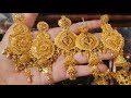 সোনার রোজ ডিজাইনার বড় নেকলেস |Gold Earrings