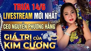 Trưa 14/6: LIVESTREAM MỚI NHẤT CEO NGUYỄN PHƯƠNG HẰNG GIÁ TRỊ của KIM CƯƠNG  